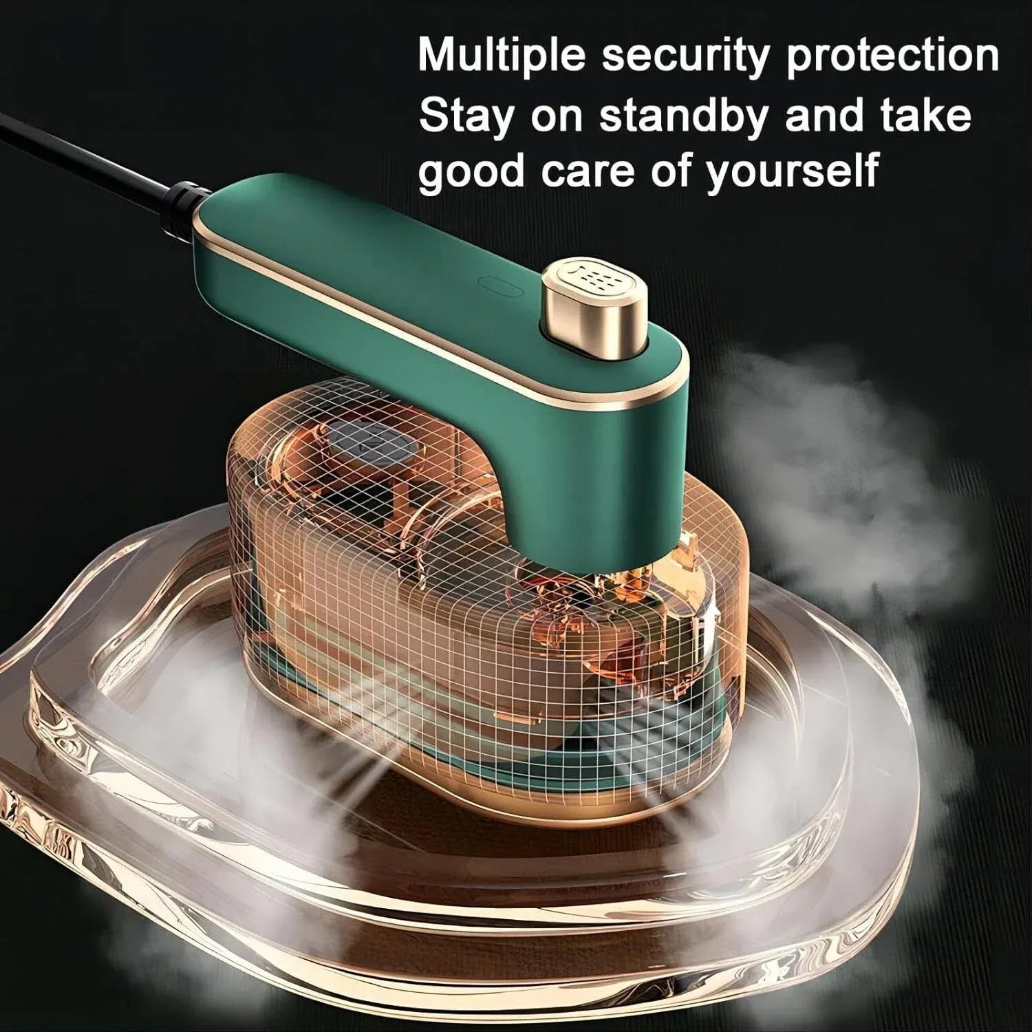 Foldable Travel Iron — Mini Steam & Dry Iron (Ready in 30s) | مكواة قابلة