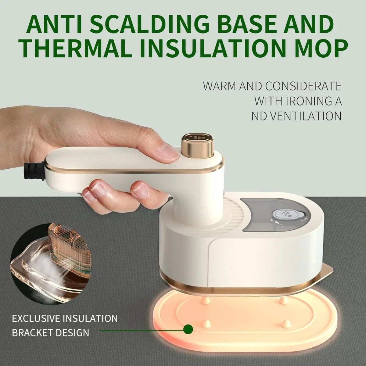 Foldable Travel Iron — Mini Steam & Dry Iron (Ready in 30s) | مكواة قابلة