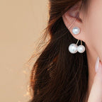 Retro Creative Women'S Pearl Cherry Earrings